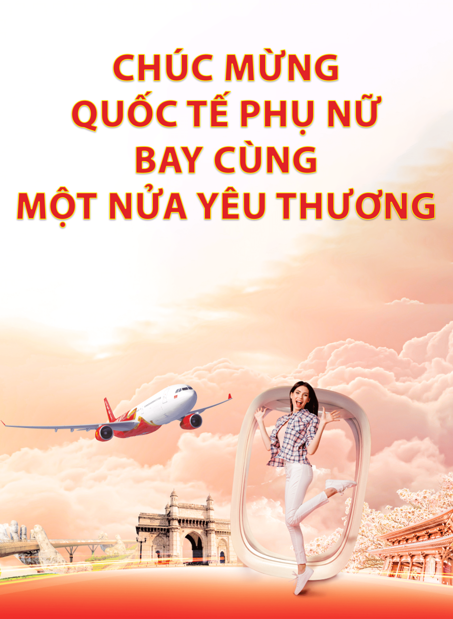 Vietjet tung hàng triệu vé 8.300 đồng ngày 8/3 Vietjet tung hàng triệu vé 8.300 đồng ngày 8/3